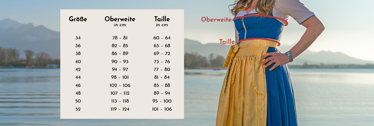 Größentabelle