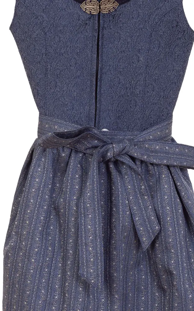 Kinderdirndl Chantal mit Schüze, blau