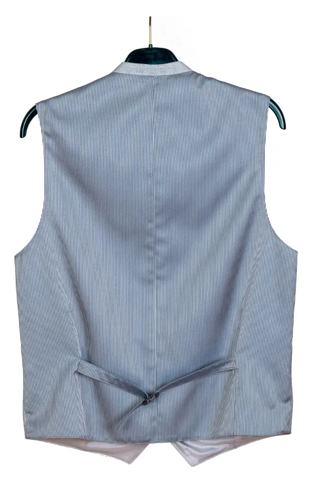 Weste Bernd, hellblau gemustert - Slim fit