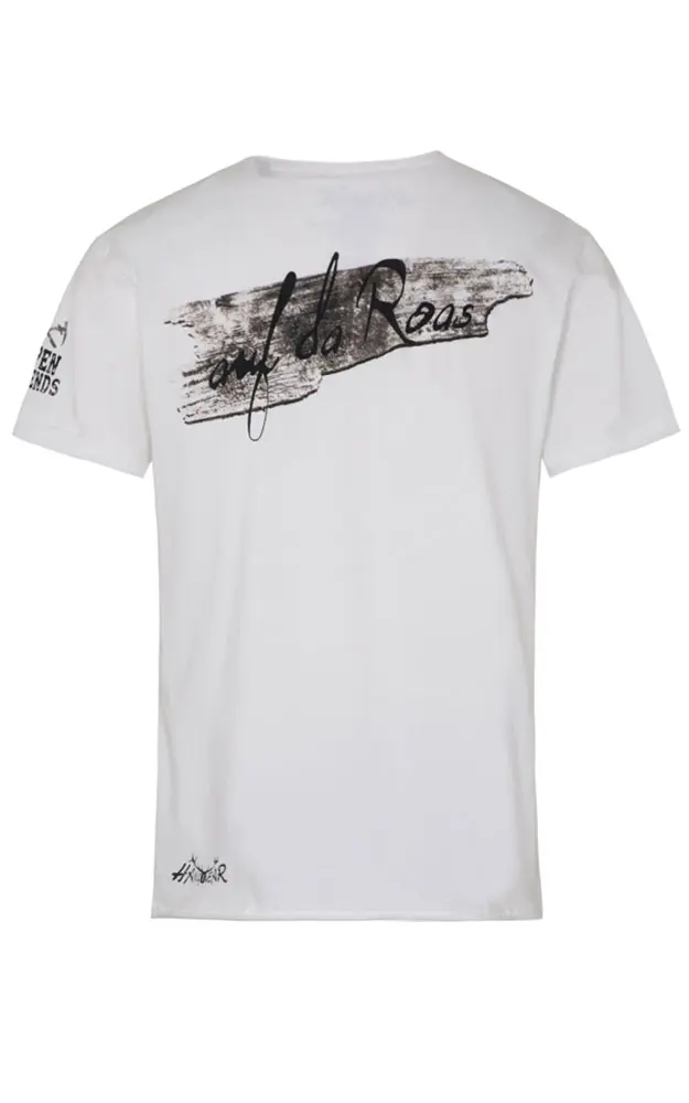 T-Shirt Alpenbiker, weiß