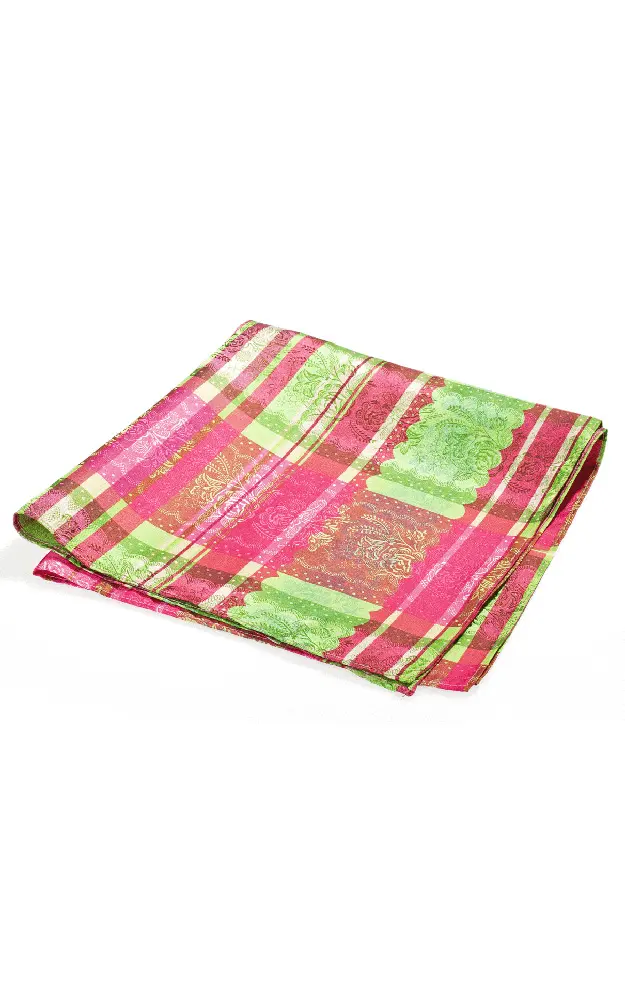 Tuch 635 05, pink/grün