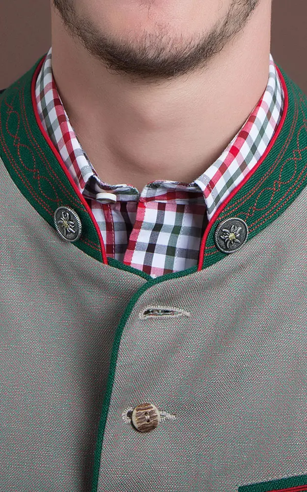 Ansteck-Pins (2 Stk.) Edelweiß, altsilber