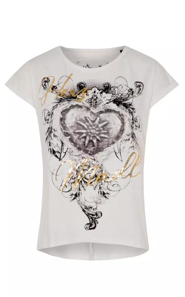 Damen-Shirt Herz Madl, weiß