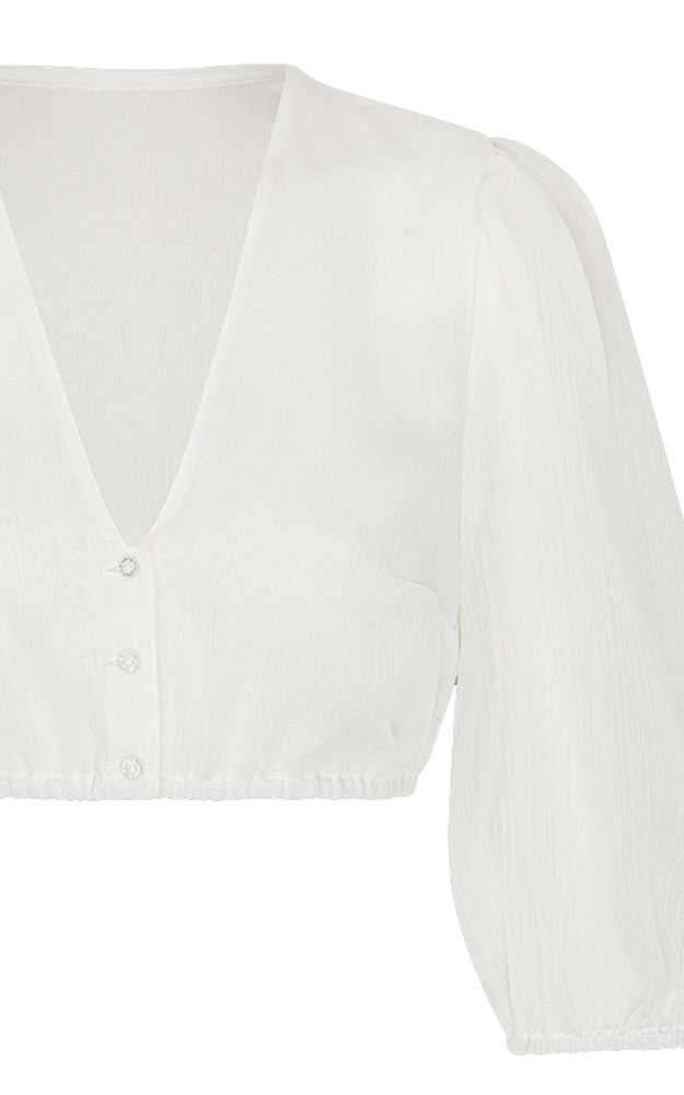 Dirndlbluse Selina, creme 3/4-Arm