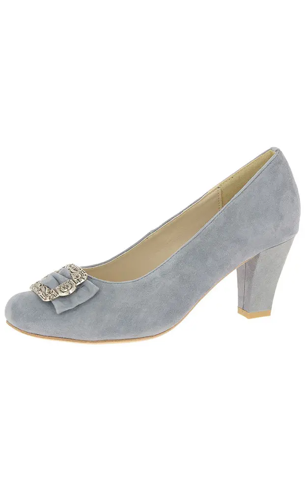 Velours-Schuhe 0590454019, hellblau