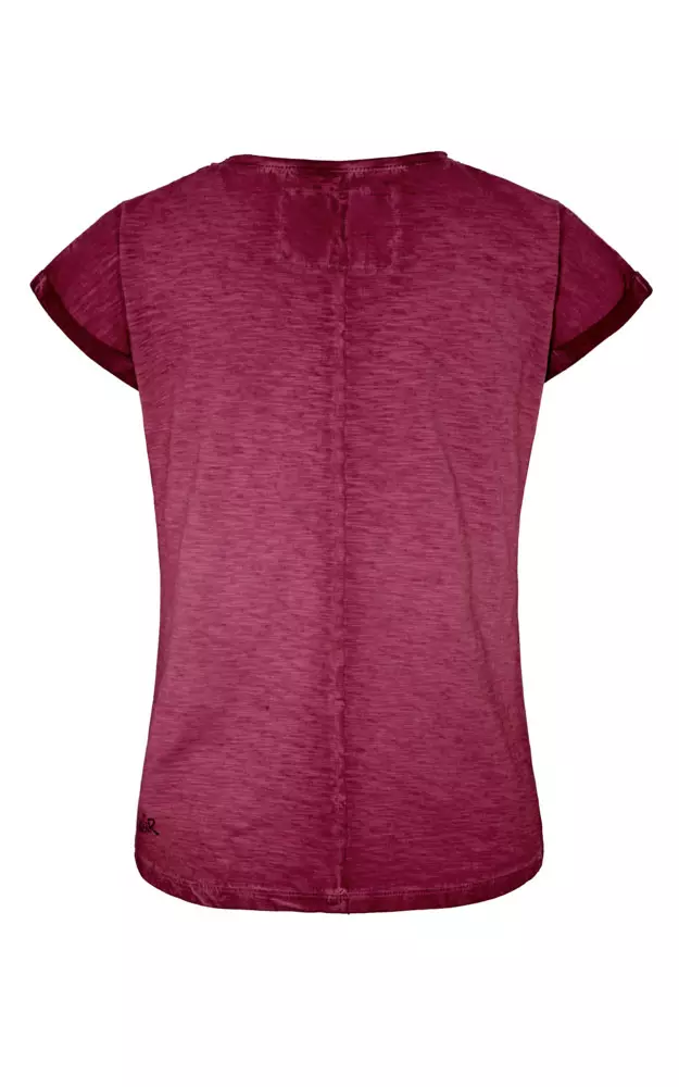 Damen-Shirt Herz Madl, weinrot
