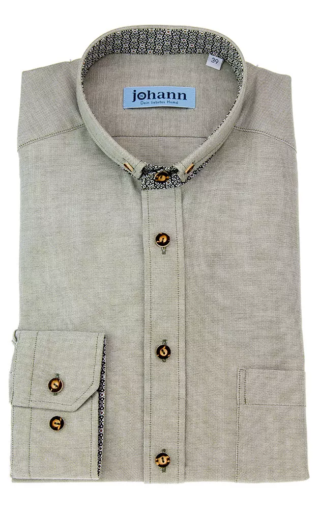 Hemd 3019 16117, beige tanne - Slim fit