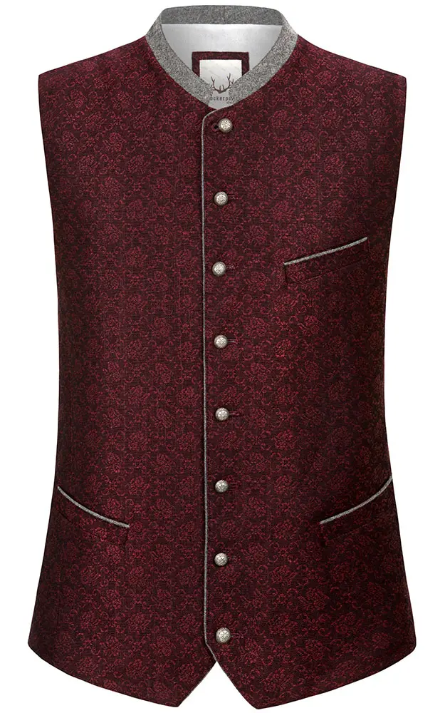 Weste Marino, weinrot