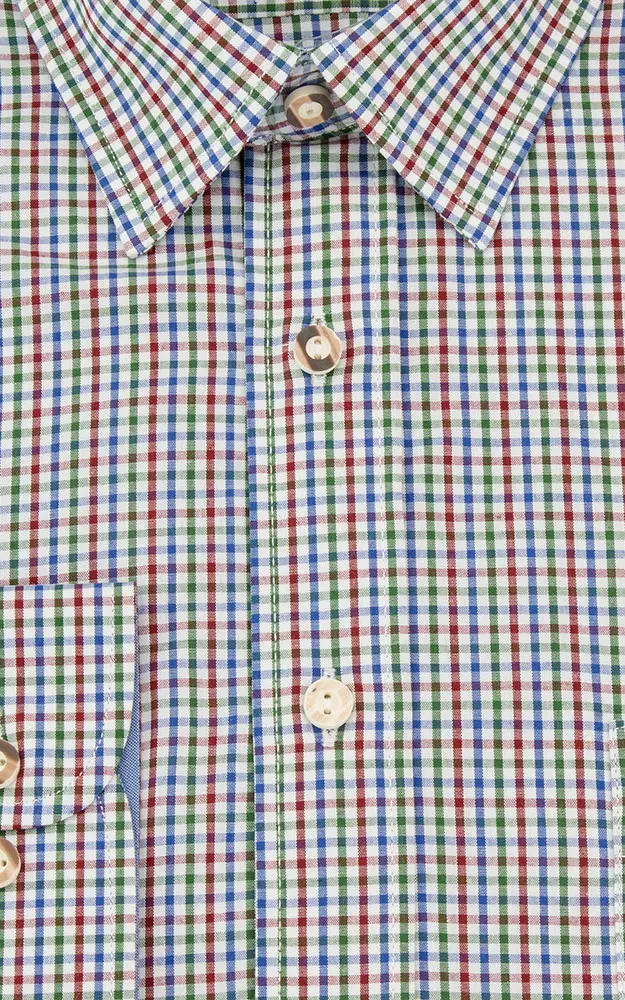 Hemd Benno, # blau/grün/rot