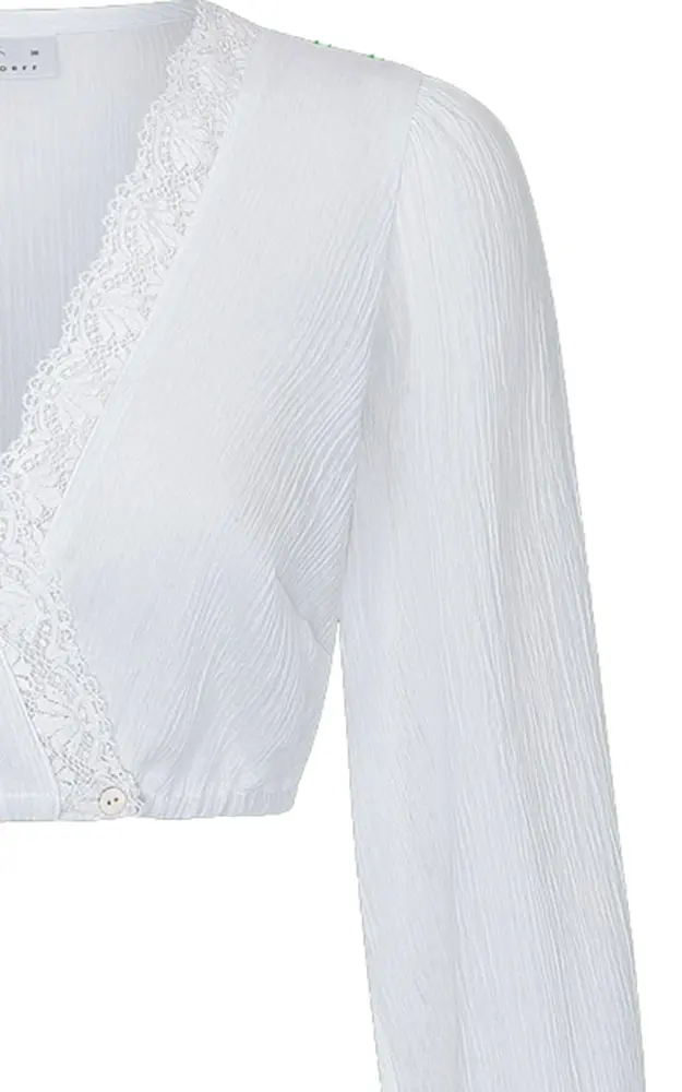 Dirndlbluse 01 10353SL, weiß