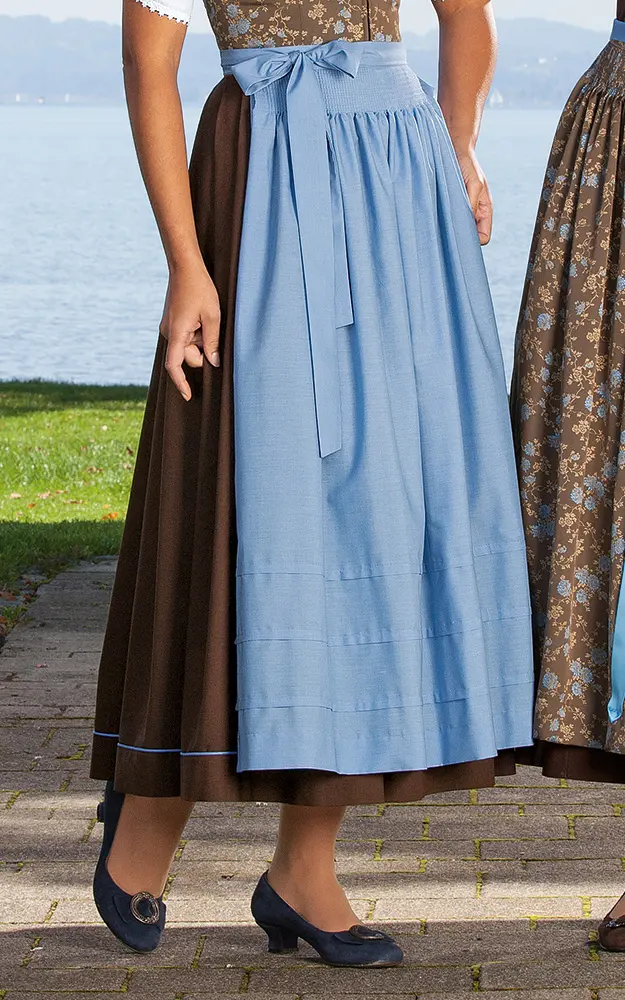 Schürze Stufen, hellblau