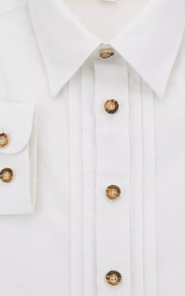 Kinderhemd Hammerschmid Liegekragen, weiß