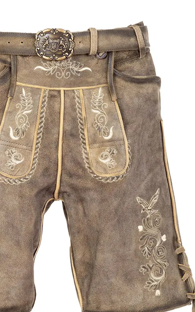 Lederhose 7619, mittelbraun