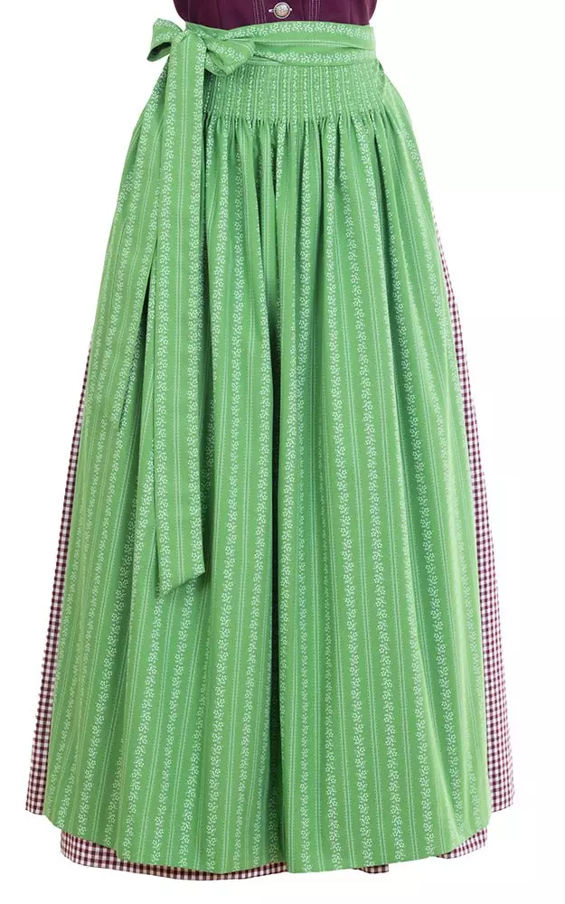 Schürze Streifen Extra, apfelgrün