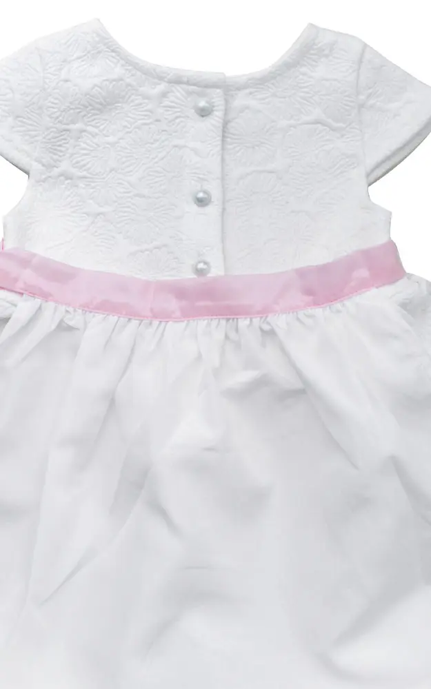Baby-Dirndl Marie Taufe & Hochzeit mit Schürze, weiß