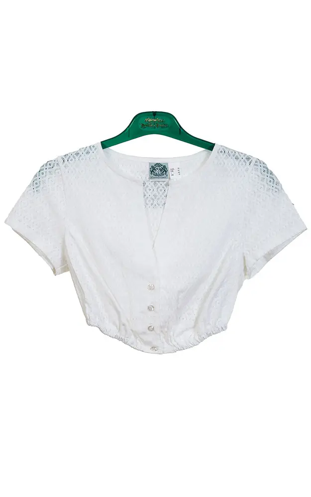 Dirndlbluse Senta, weiß