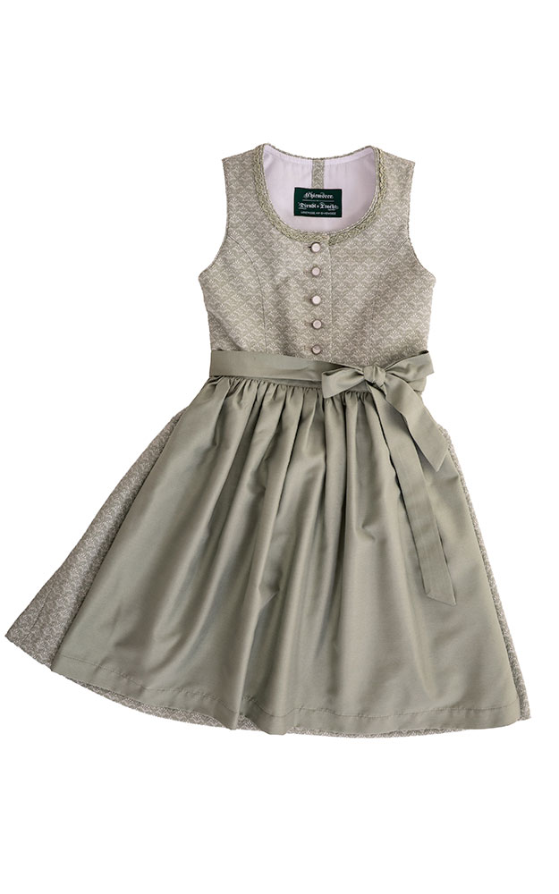 Kinderdirndl Pia 9919 mit Schürze, lindgrün