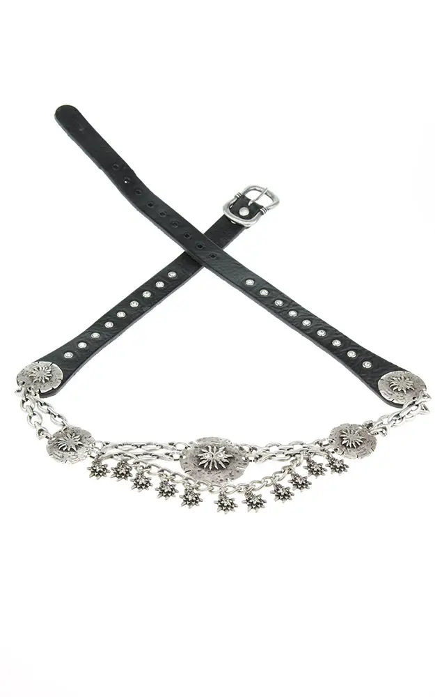 Gürtel Nr. 89, mit Kettencharivari, antik