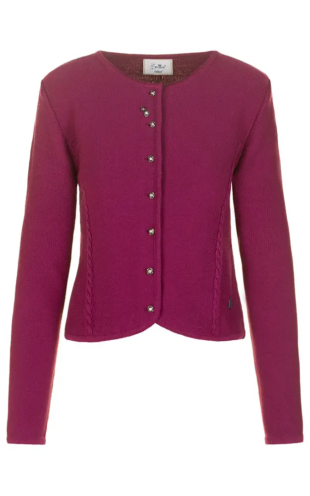Strickjacke Tia, brombeer