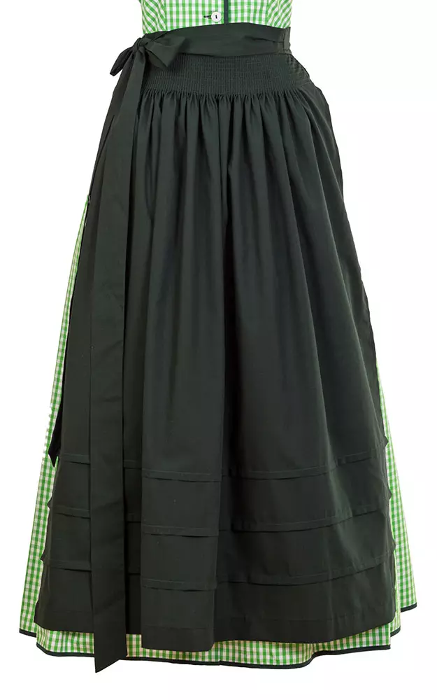 Schürze Stufen Extra, trachtengrün