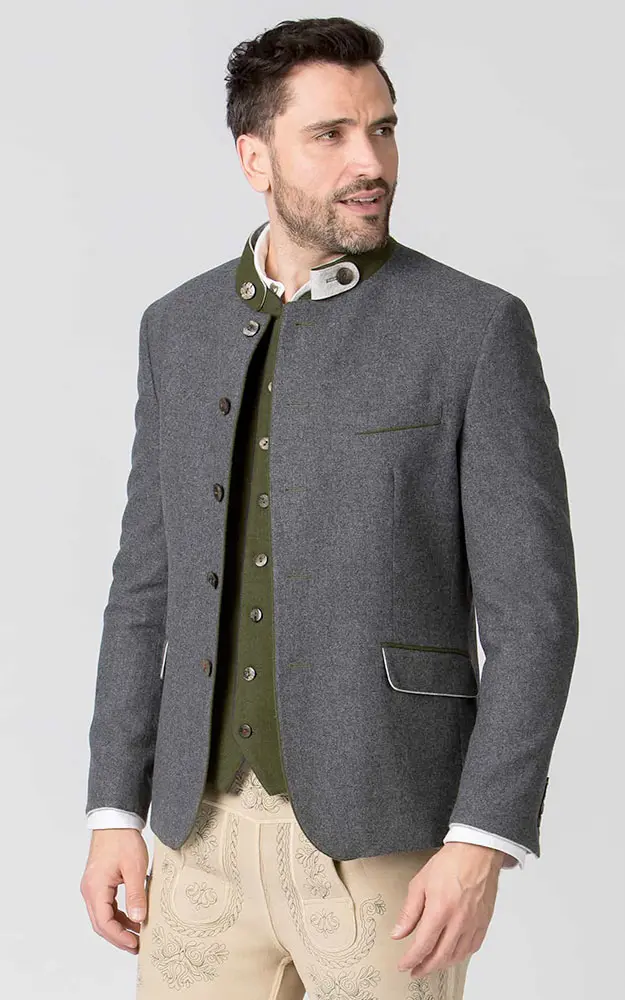 Janker Luciano, anthrazit/grün