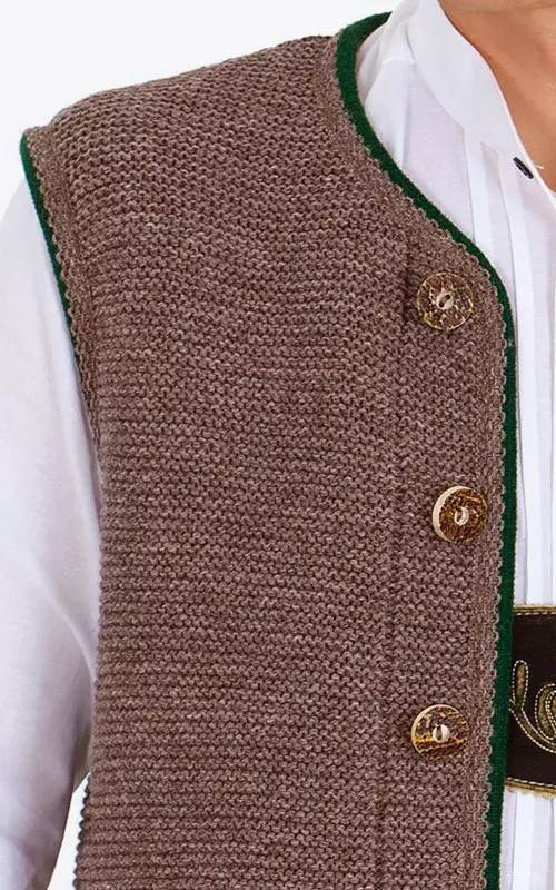 Strickweste Gierli, berber/tanne