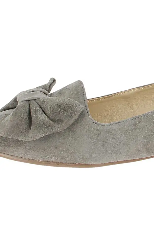 Velours-Ballerina, anthrazit