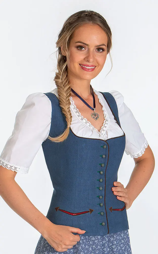 Mieder Landsberg, jeansblau