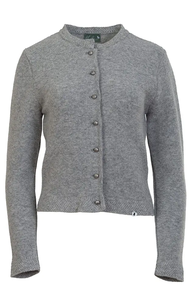 Strickjacke Mendi, hellgrau