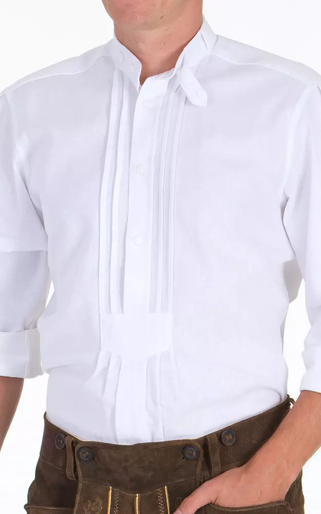 Hemd Konrad Stehkragen, weiß