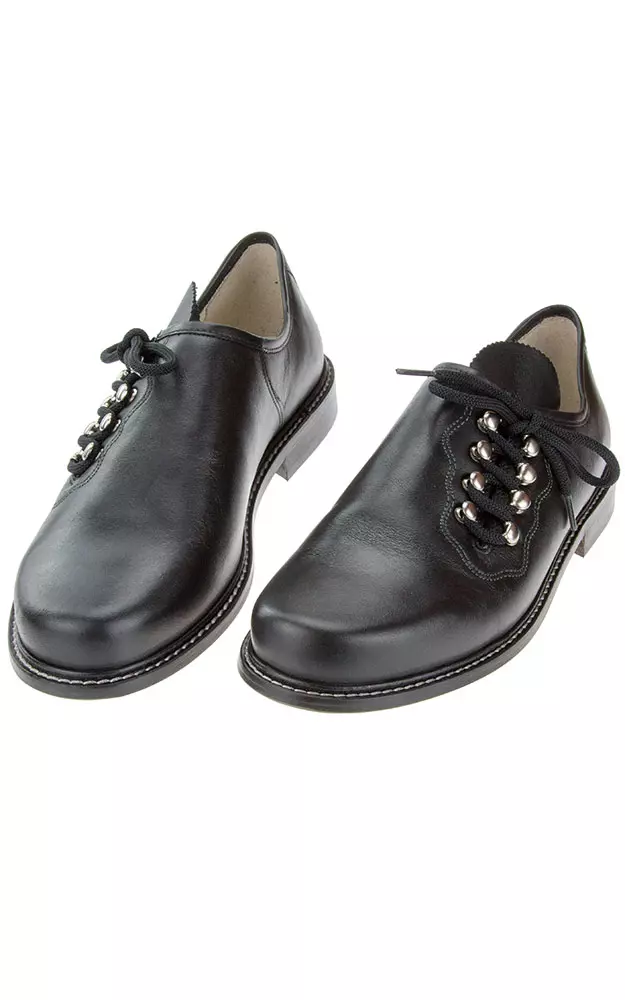 Haferlschuhe Plattler 1761-1100, schwarz