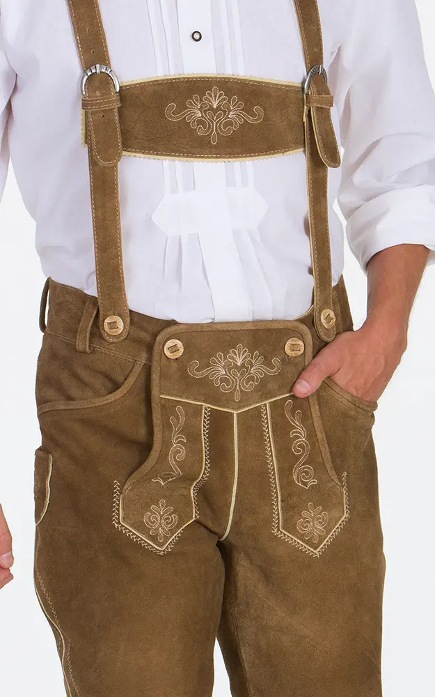 Lederhosen-SET Sepp Bundhose, reh