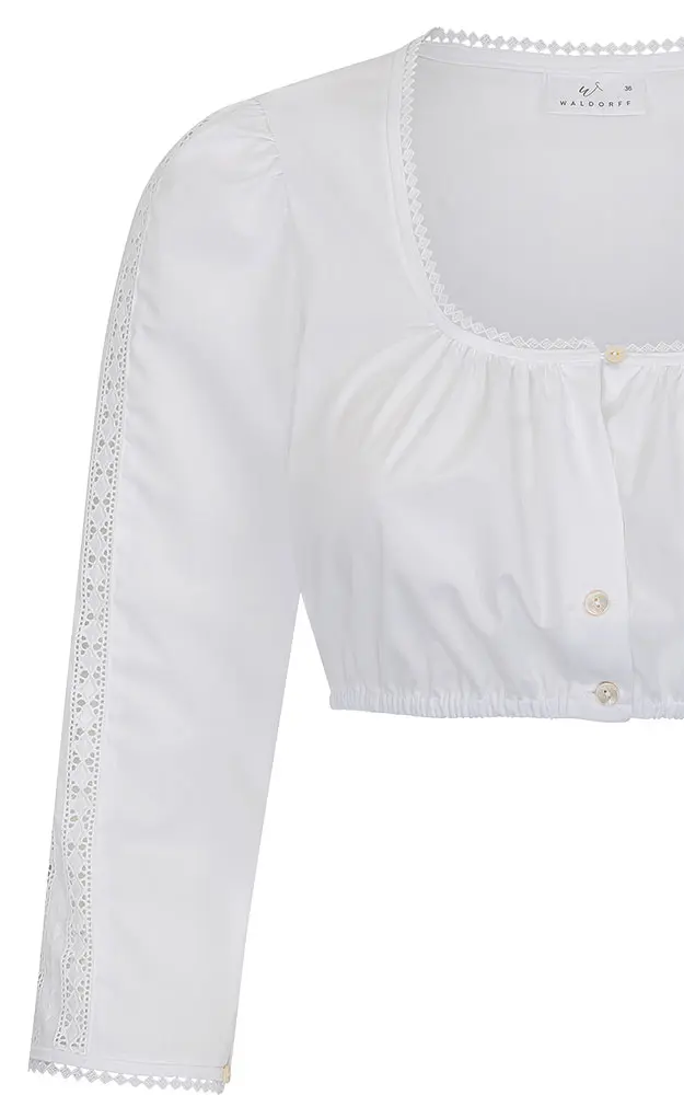 Dirndlbluse 52111, weiß