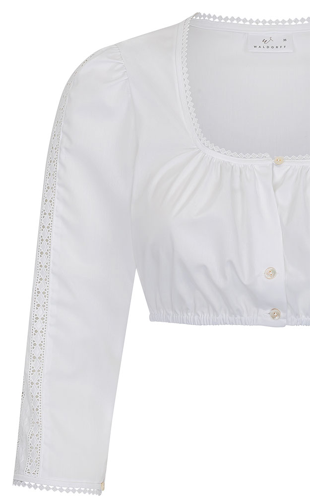 Dirndlbluse 52111, weiß