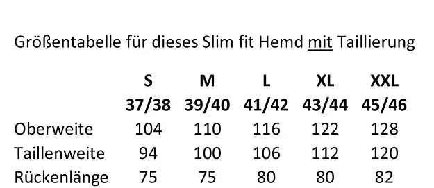Hemd Julius, weiß - Slim fit