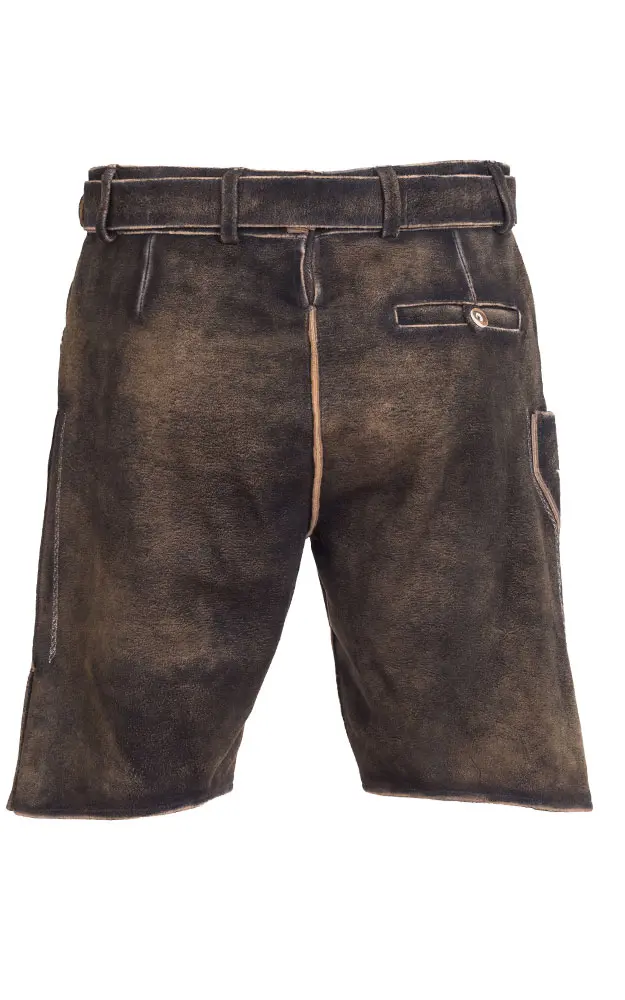 Lederhose Altrei mit Gürtel, braun