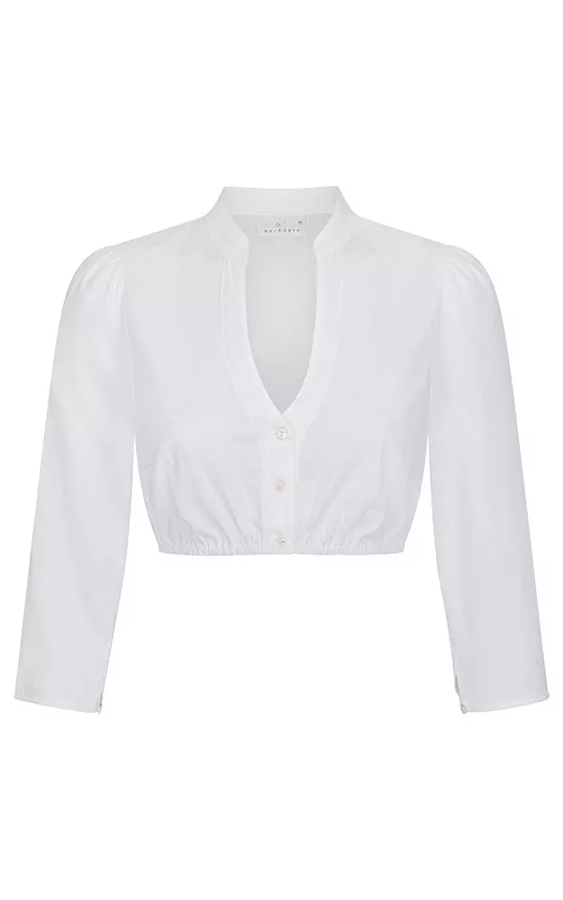 Dirndlbluse 01 52128, weiß