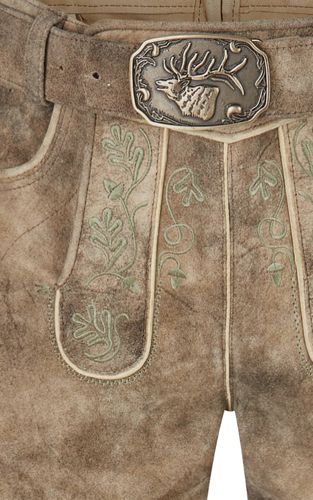 Lederhose Kerschwanger mit Gürtel, storm