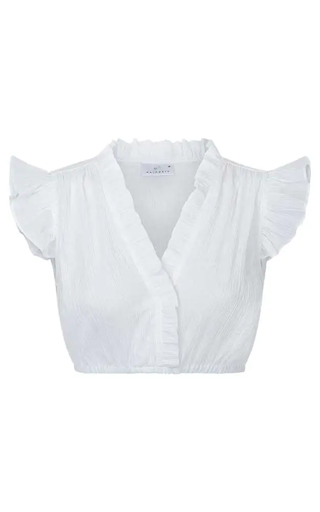 Dirndlbluse Flori, weiß