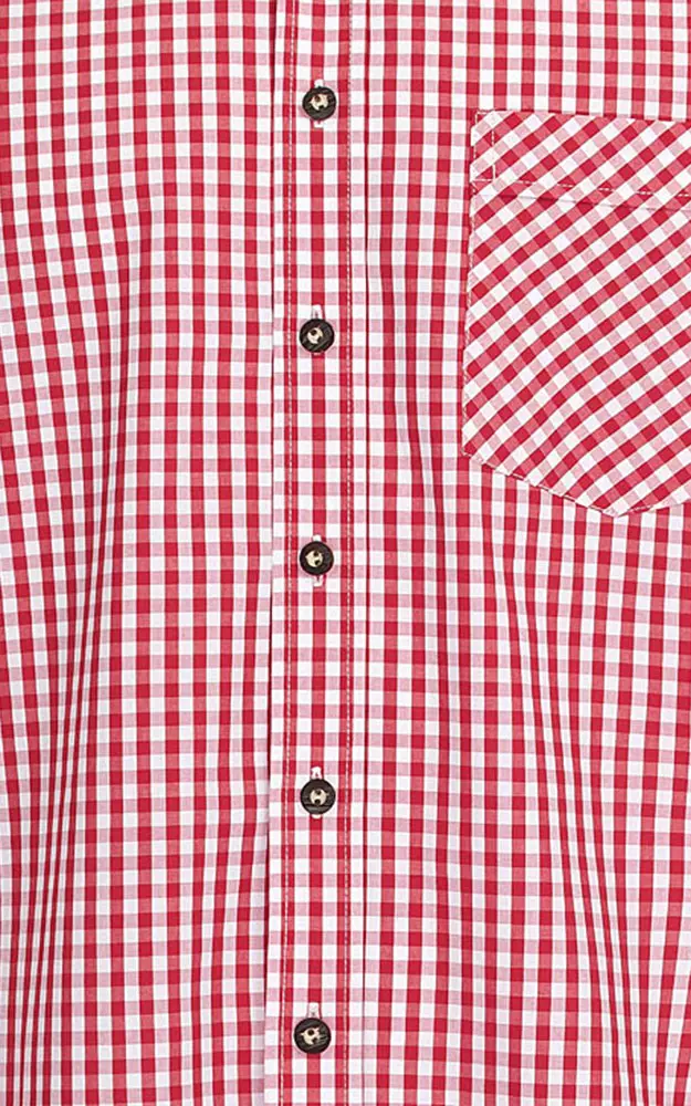 Hemd Cortina #, rot/weiß