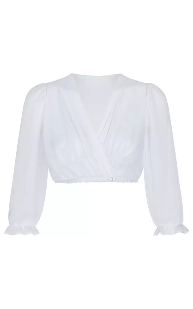 Dirndlbluse Winta, weiß