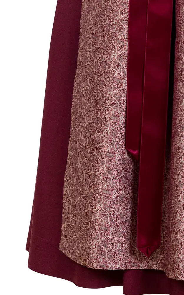 Blusendirndl Griessee /E weinrot, ohne Schürze