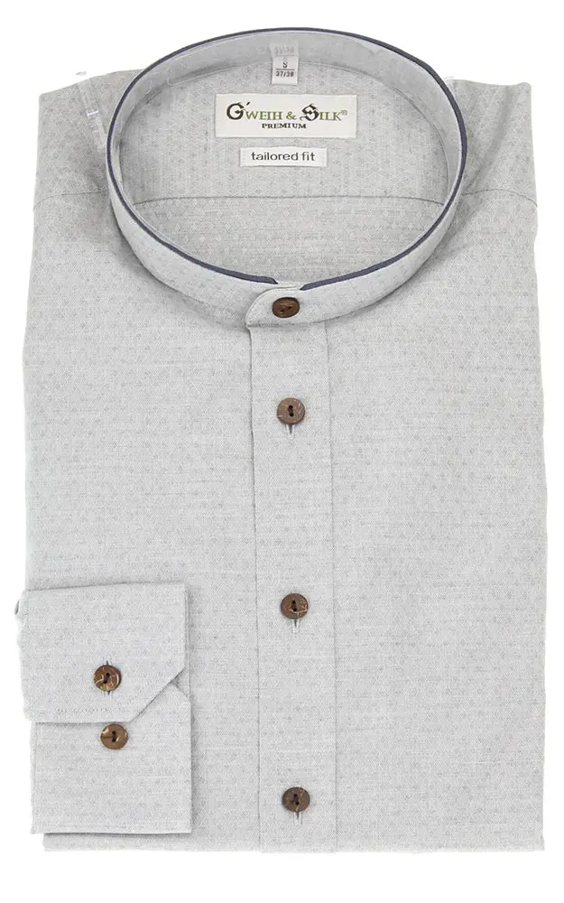 Hemd Grabensee, hellgrau - Tailored fit