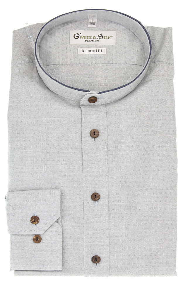 Hemd Grabensee, hellgrau - Tailored fit