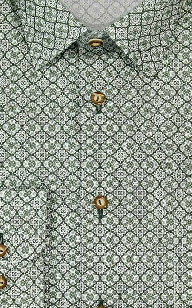 Hemd 2444 4301, LK grün - Slim fit