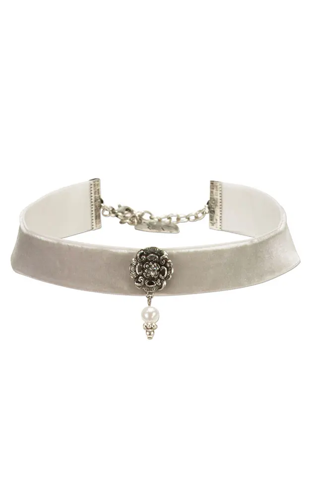 Kette Choker, grau