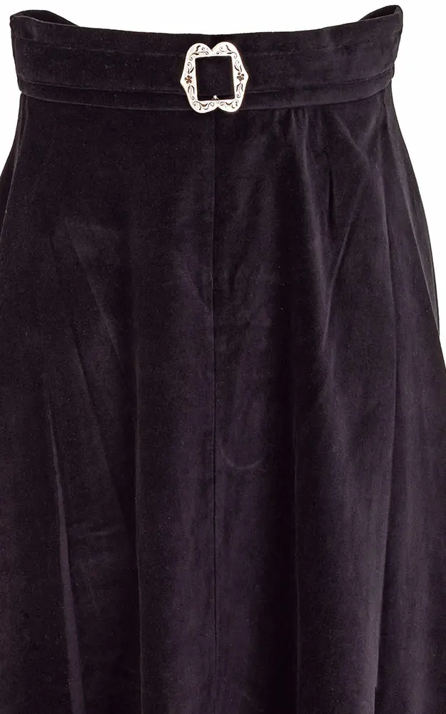 Rock Ried Samt, schwarz