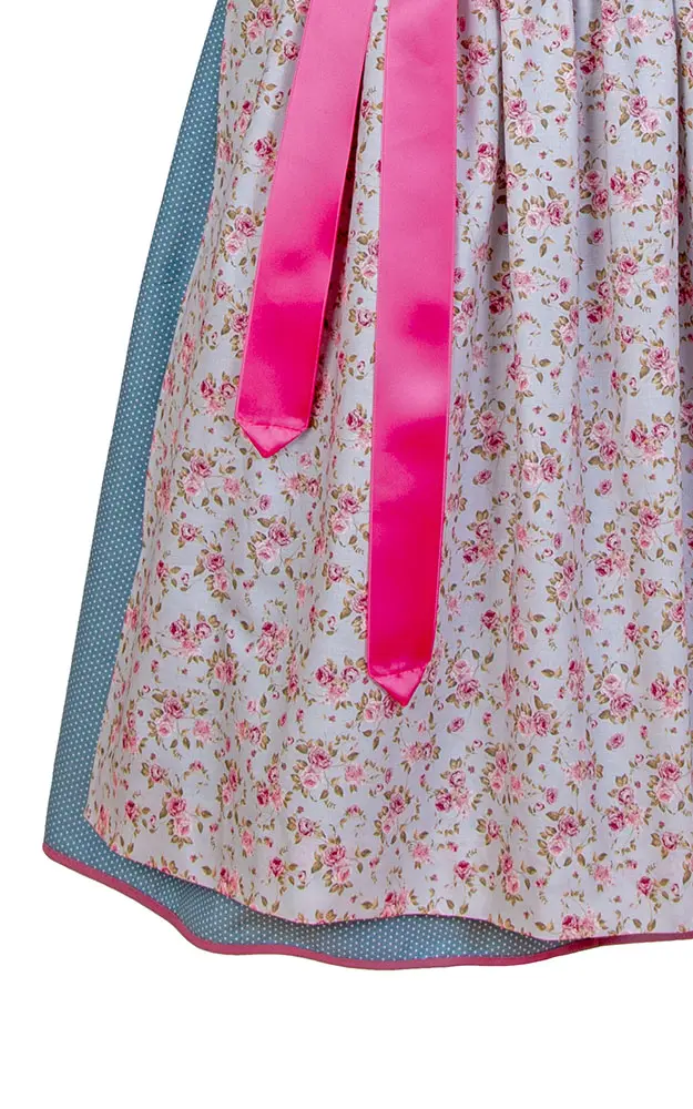 Blusendirndl Hallbach /E hellblau, mit Schürze