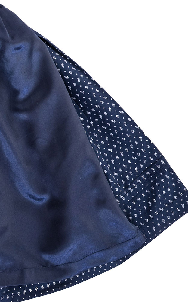 Kinderdirndl Irmi mit Schürze, blau