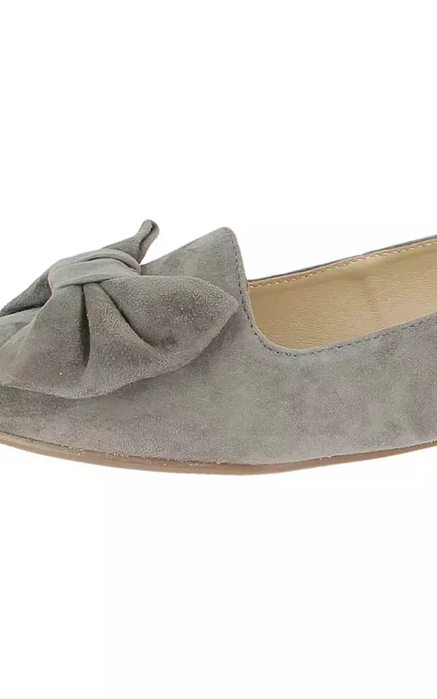 Velours-Ballerina, anthrazit